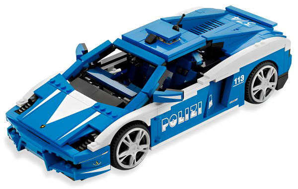 Конструктор LEGO Racers 8214 Автомобиль Gallardo LP 560-4 Polizia УЦЕНКА